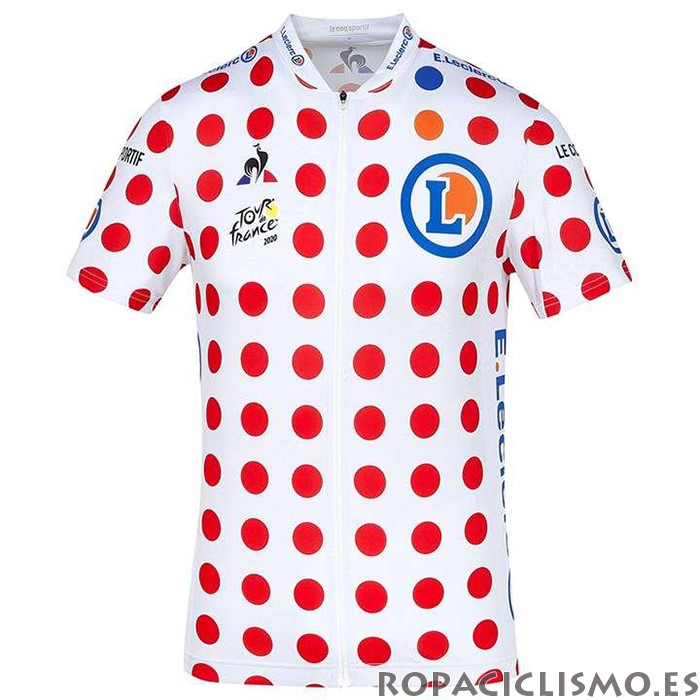 2020 Maillot Tour de France Tirantes Mangas Cortas Blanco Rojo(2)
